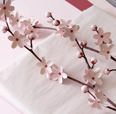 Cherry Blossom Origami, Cherry Blossom Party, Chinese New Year Crafts For Kids, Tree Branch Decor, Sarah Louise, Sakura Art, Wall Art Diy Paint, Cherry Blossom Art, Red Packet