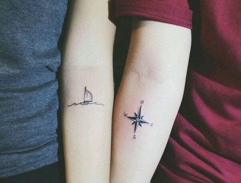 Married Couple Tattoos, Pair Tattoos, Tattoo Band, Best Couple Tattoos, Tatuagem Masculina Pequena, Forever Tattoo, Matching Best Friend Tattoos, Cute Couple Tattoos, Couple Matching Tattoo