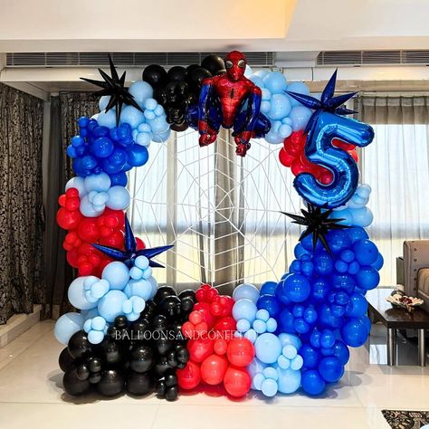 An Spidey-tastic addition to any epic party!🕷️❤️Experimented with something new and created a web of joy with Spider-Man balloon decor! . . . . . . . (spider-man theme decor, spider-man decor, spider-man party, kids birthday party) #spiderman #spidermanparty #spidermandecorations #spidermandecor #spidermanspiderman #kidspartydecor #kidspartytheme #kidspartyideas Birthday Party Spiderman, Spider Man Theme, Man Decor, Spiderman Decorations, Epic Party, Spiderman Party, Man Party, Kids Party Decorations, Balloon Decor