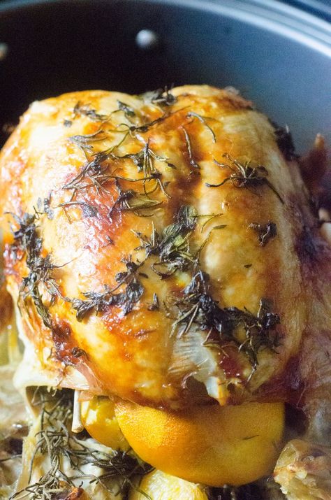 Citrus Herb Roast Turkey Citrus Herb Roasted Turkey, Citrus Turkey, Herb Roasted Turkey, Diets For Beginners, Orange Recipes, Roasted Turkey, Diet Keto, Juicing Recipes, Thanksgiving Turkey