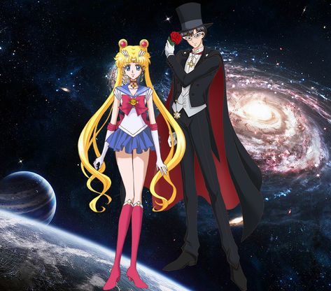 Tuxedo Mask Costume, Sailor Moon X Tuxedo Mask, Usagi X Mamoru, Sailor Moon And Tuxedo Mask, Moon Couple, Powerpuff Girls Characters, Tuxedo Mask, Mask Costume, Character Wallpaper