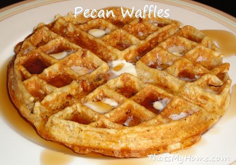 Recipes, Food and Cooking Pecan Waffles » Recipes, Food and Cooking Pecan Waffle Recipe, Pecan Waffles, Waffle Iron Recipes, Waffle Recipe, Breakfast Waffles, Pumpkin Pancakes, Fritter Recipes, Breakfast Pancakes, Waffle Recipes