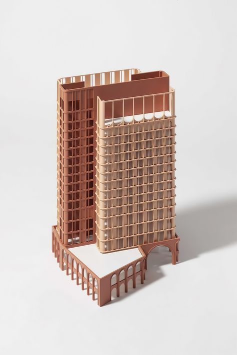 Tower Podium Architecture, High Rise Building Facade Design, Tower Architecture, Atelier Design, Model Architecture, Architecture Concept Diagram, Arch Model, Skyscraper Architecture, Famous Architects