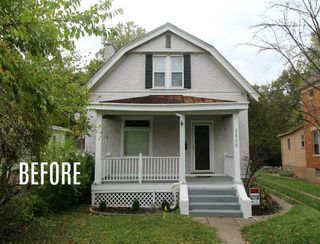 HGTV Is Giving Away This Dutch Colonial They Remodeled in Cincinnati Dutch Colonial Before And After, Dutch Colonial Exterior Before And After, Colonial Exterior Makeover, Dutch Colonial Exterior, Dutch Colonial House, Dutch Colonial Homes, Hgtv Dream Homes, House Before And After, Colonial Homes