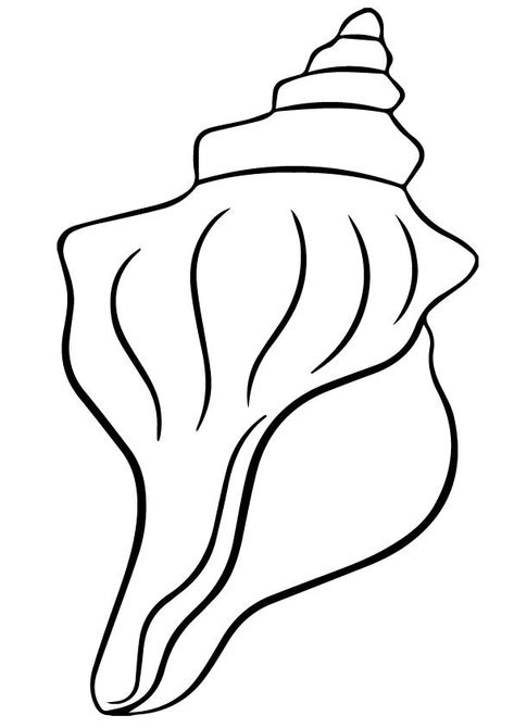 Get creative and show your beach love with this beautiful styled horse conch shell illustration DIGITAL FILES INCLUDES: SVG, EPS, AND PDF...WORKS GREAT FOR SILHOUETTE AND CRICUT DEVICES!! NOTE: FILES CANT DETACHED OR UN-GROUPED... THESE ARE SINGLE CUT FILES ONLY!! Conch Shell Illustration, Shrimp Coloring Page, Sea Shell Drawing Simple, Conch Shell Drawing, Seashell Drawings, Shell Template, Sea Shell Drawing, Shell Outline, Shells Drawing