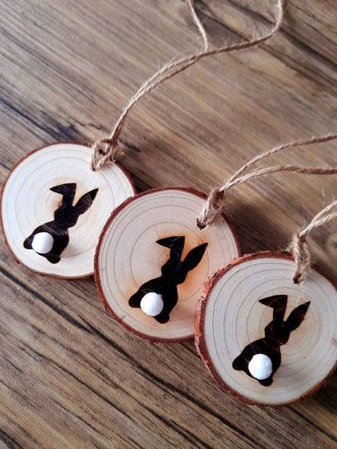 Easter decoration, Easter tag, Easter tree decoration, Easter bunny, bunny tag, vegan gift, vegan Easter, Easter gift, personalised Easter #easter #diy #crafts #eastercrafts #easterdecor Easter Tag, Vegan Easter, 2024 Inspiration, Easter Wood Crafts, Decoration Easter, Easter Tags, Easter Tree Decorations, Bunny Bunny, Easter Bunny Crafts