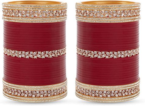 Chooda Designs Brides Punjabi, Chura Bridal Punjabi Bride, Choora Designs, Red Chooda, Punjabi Chura, Bridal Chooda, Wedding Maroon, Wedding Chura, Bridal Chura