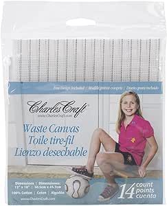 Amazon.com: DMC Charles Craft Waste Canvas 14 Count 12"X18", Natural Waste Canvas, Baby Art, Fashion Toys, Crafts Sewing, Amazon Art, The Amazon, Baby Games, Scrapbook Crafts, Sewing Stores