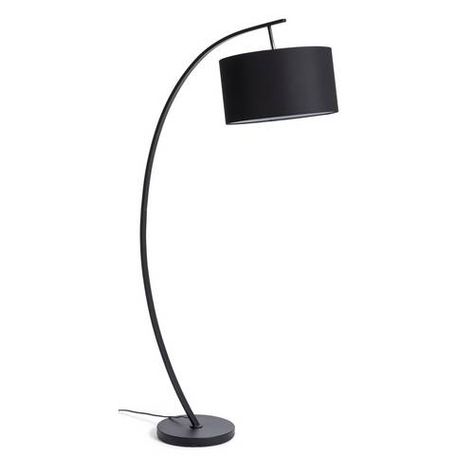 Floor Lamp Small Bedroom, Floor Lamp Industrial, Floor Lighting Ideas, Black Floor Lamp Living Room, Overhanging Floor Lamp, Standing Lamps Living Room, Black Standing Lamp, Black Floor Lamps, Floor Lamps Uk