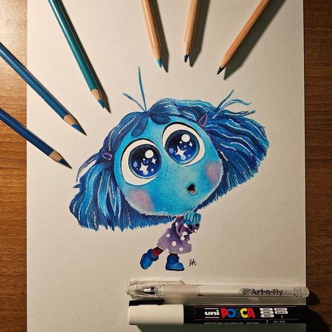 Envy Inside Out Drawing, Inside Out Sketch, Inside Out Characters Drawings, Envy Drawing, Inside Out Movie, Maria Art, Joy Inside Out, Inside Out Characters, Prismacolor Art