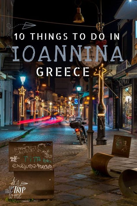 The beautiful city of Ioannina in Northern Greece is the perfect destination to visit in winter. Travel to Ioannina to explore the charming island that adorns the lake as well as the picturesque castle right in the city centre. Check out our  guide and discover the best things to do in Ioannina Greece now! #ioannina #wintertravel #winterdestinations #visitgreece Greece In Winter, Ioannina Greece, Winter Travel Destinations, Top Places To Travel, Winter Destinations, Holiday Places, Places In Europe, Visiting Greece, Europe Travel Destinations