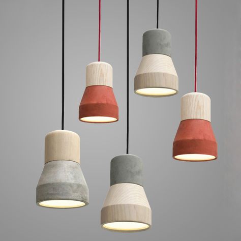 Wooden pendant lamp