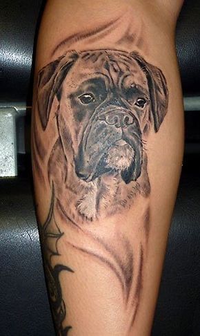 15 Boxer Dog Tattoos For Men and Women | Page 2 of 3 | PetPress Boxer Dog Tattoo, Boxer Tattoo, White Boxer Dogs, Boxer Dog Puppy, Tatuagem Masculina Pequena, Tattoo Beautiful, Dog Memorial Tattoos, Boxer Mom, Tattoo Pictures