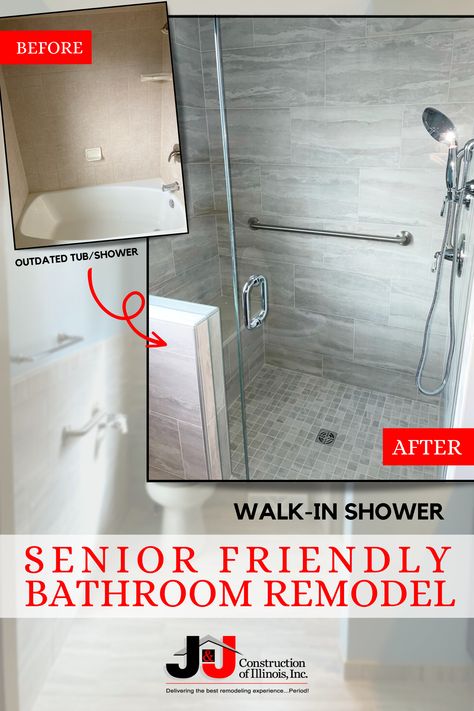 Shower Remodel For Seniors, Bathroom Ideas For Seniors, Senior Citizen Bathroom Ideas, Senior Friendly Bathroom Ideas, Senior Bathroom Ideas, Bathrooms For Seniors, Bathroom Remodel For Seniors, Aging In Place Bathroom Design, Elderly Bathroom Ideas