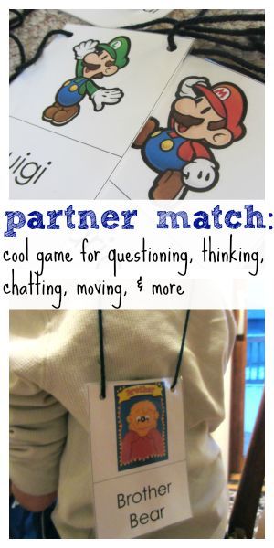 partner match game | teachmama.com Match Game, Social Thinking, Social Problem, Find Your Match, Classroom Games, Ice Breaker, Cooperative Learning, Preschool Lessons, Classroom Community