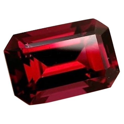 This gorgeous ruby red pyrope garnet is stunning! It is an exceptionally bright and lively gem with a rich, slightly pinkish red color and excellent clarity. Measuring 12.46 x 8.27 x 6.13 millimeters, this pyrope garnet is extremely well cut and has excellent proportions and luster. This is a larger than average gem quality pyrope weighing exactly 6 carats and would be beautiful set as a ring or pendant. A pomegranate colored jewel perfect for any time of year - from Valentine's Day to the 4th o Gemstone Artwork, Pyrope Garnet, Mirrored Picture Frames, Gold Baroque, Pinkish Red, Modern Engagement Rings, 3 Stone Rings, Colored Gems, Ring Pendant