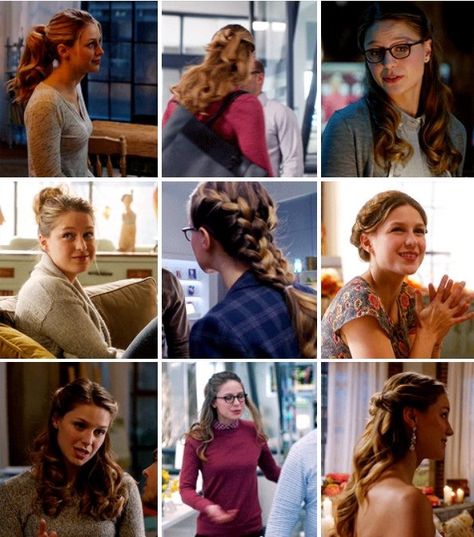 Kara Danvers hairstyles Supergirl Hairstyles, Kara Danvers Hairstyles, Kara Danvers Outfits, Supergirl Outfit, Melissa Supergirl, Supergirl Cosplay, Kara Danvers Supergirl, Hairstyles Ponytail, Look Office