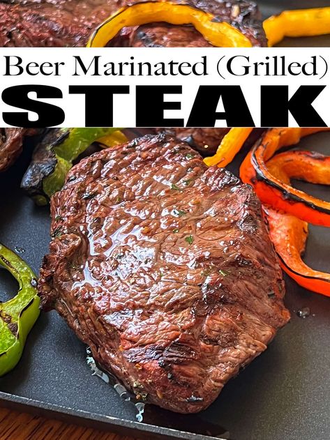 Beer Marinated Steak, Marinated Steak Recipes, Main Dish For Potluck, Grill Steak, Haitian Food Recipes, Marinated Steak, Steak Recipe, How To Grill Steak, Quick Weeknight Meals