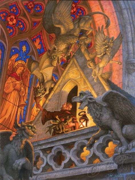 Scott Gustafson, Gargoyles Art, Multimedia Art, Art Time, Classic Fairy Tales, Fairytale Art, Fantastic Art, Surreal Art, Life Art