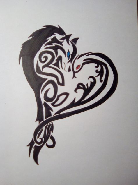 Snake And Wolf Tattoo, Wolf And Snake Tattoo, Wolf X Snake, Noel Tattoo, Wolf Outline, Wolf Heart, Mouth Tattoo, Book Tattoos, Dragon Wolf