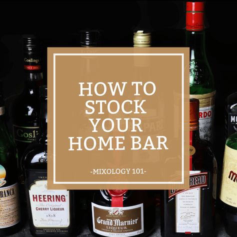 Well Stocked Bar, Mixology 101, Liquor List, Diy Cocktail Bar, Bar Cart Essentials, Mixology Drinks, Bartender Drinks Recipes, Home Bar Essentials, Best Feeling In The World