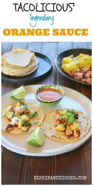 Tacolicious Legendary Orange Sauce - This spicy and tangy sauce is COMPLETELY addictive on tacos or tortilla chips. My family is ADDICTED! #tacolicious #orange #sauce #recipe #taco #recipe #salsa Taco Sauce Recipes, Orange Sauce Recipe, Easy Taco Recipes, Taco Dinner, Bbq Sauces, Taco Recipe, Taco Sauce, Orange Sauce, Carne Asada