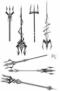 Aquaman tridents Tato Maori, Trident Tattoo, Trishul Tattoo Designs, Poseidon Tattoo, Shiva Tattoo, Mythology Tattoos, Geniale Tattoos, Greek Tattoos, Pirate Life