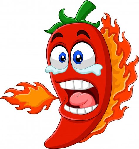 Dibujos animados chile pimiento respiran... | Premium Vector #Freepik #vector #comida #icono #caracter #dibujos-animados Fire Vector, Breathing Fire, Vegetable Cartoon, Logo Youtube, Anime Muslim, Hot Pepper, Small Canvas Art, Art Drawings For Kids, Small Canvas