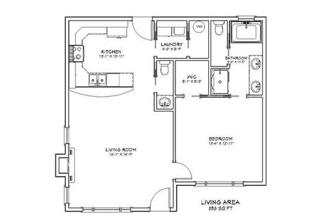 1 Bedroom 1.5 Bath Compact Cottage Architectural Plans, 850 SF, 30'x30', Tiny House Plans, Guest Mother in Law Granny House Floor Plan, PDF - Etsy 30x30 Floor Plans, 1 Bedroom Granny Flat Plans, 30x30 House Plans, Tiny Guest House, Mother In Law Cottage, One Bedroom House Plans, 1 Bedroom House Plans, In Law House, Granny House