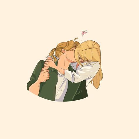 Al Fullmetal Alchemist, Winry And Edward, Ed And Al, Riza Hawkeye, Cute Romance, Edward Elric, Fullmetal Alchemist Brotherhood, Art Prompts, Romantic Art