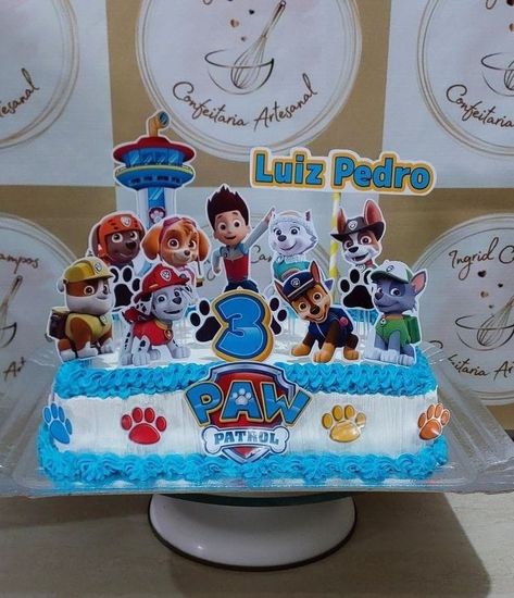 Paw Patrol Sheet Cake, Pastel Paw Patrol, Sky Paw Patrol, Baby Shower Images, Paw Patrol Birthday Cake, Bolo Minnie, Mickey Mouse Pictures, Paw Patrol Cake, Birthday Cake Topper Printable