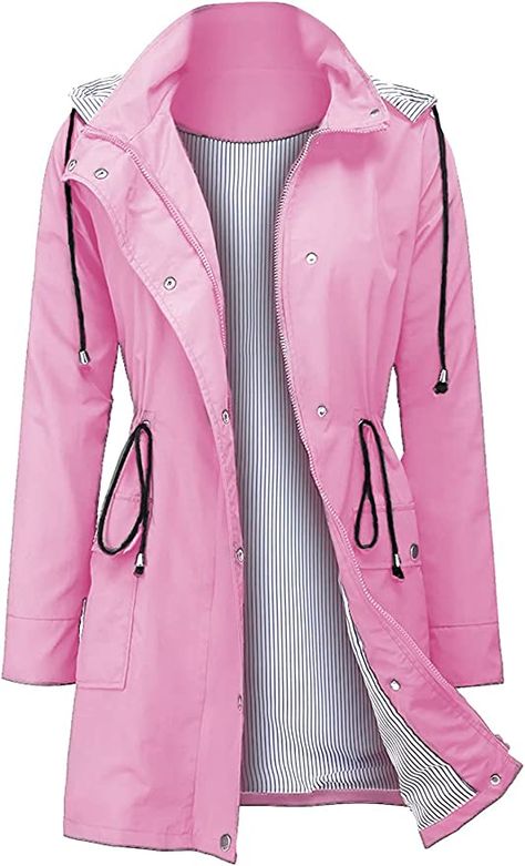 Cute Raincoats Women, Cute Raincoats, Raincoat With Hood, Light Rain Jacket, Rain Coats, Light Rain, Hooded Raincoat, Raincoats For Women, Women Essentials