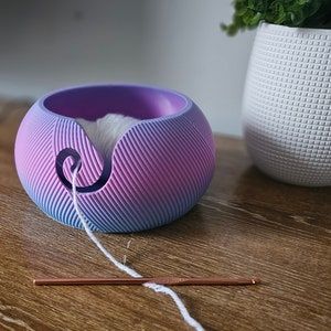 PLA, Biodegradable, Plastic  Yarn Ball Yarn Bowl, Knit Bowl,Gift For Her, Yarn Holder, Yarn Bowl, Yarn Storage, 3D Printed 3d Print Yarn Bowl, Plastic Yarn, 3d Tiskárna, Yarn Bowls, Yarn Holder, Yarn Storage, Do Cute, Biodegradable Plastic, For Her