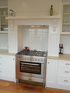 The freestanding oven looks really good inside the white fireplace Classy Interior, Freestanding Oven, Dream Country, Renovation Inspiration, 1930s House, Magnolia Tree, Old Fireplace, White Fireplace, Spice Storage