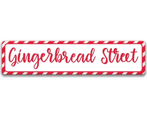 SignsbyLindaNee - Etsy Front Yard Sign, Gingerbread Street, Gingerbread Sign, Bloxburg Christmas, Wreath Hanging, Lovers Lane, Candyland Christmas, Tin Walls, Pub Decor