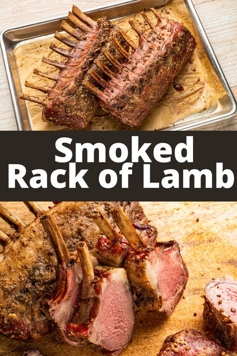 Smoked Rack of Lamb Smoked Rack Of Lamb, Rack Of Lamb Recipes, Smoked Leg Of Lamb, Best Pork Belly Recipe, Smoked Pork Belly, Lamb Rack, Smoked Lamb, Lamb Ribs, Pork Belly Recipes