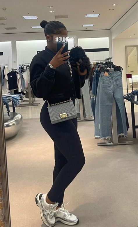 Chanel Runners, Chanel Sneakers Outfit, Runners Outfit, Chanel Sneakers, Lit Outfits, Best Friend Outfits, Causal Outfits, Chill Outfits, Cute Jackets