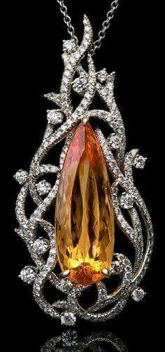 Topaz and diamonds Bijoux Art Deco, Fabulous Jewelry, I Love Jewelry, Gorgeous Jewelry, Gems Jewelry, Stunning Jewellery, Pretty Jewellery, Bling Jewelry, Diamond Gemstone