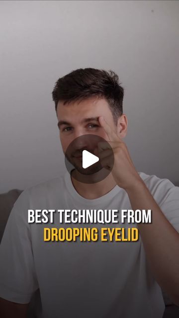 Drooping Eyelids, Face Massage Techniques, Body Massage Techniques, Droopy Eyelids, Droopy Eyes, Face Yoga Exercises, Neck Exercises, Facial Aesthetics, Face Lifting