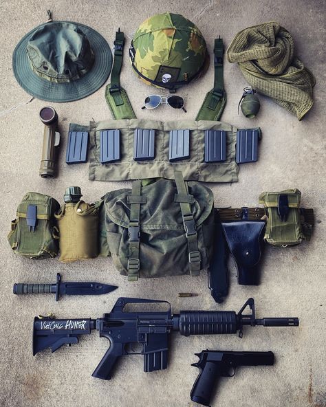 This is my gear during Namsoft (Vietnam Airsoft) Military Loadout, Army Gears, Tactical Life, Paintball, Tactical Gear, Vietnam, Sandwiches, Mac, Quick Saves