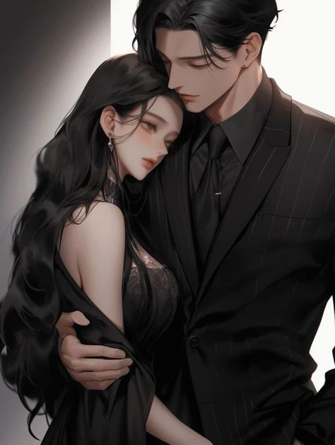 Digital Art Anime Couple, Digital Art Couple, Fantasy Couples, 얼굴 그리기, Images Kawaii, Manga Couple, Romantic Anime Couples, Dark Anime Guys, Anime Love Couple