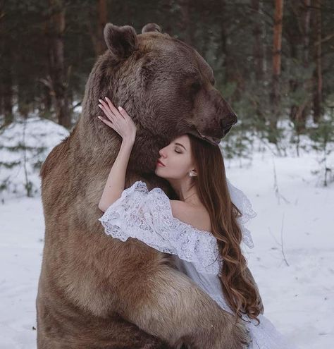 Me and ADRIANA  my luv of a lifetime Stepan The Bear, Big Bearded Men, Wild Animals Photos, Beard Love, Beard Life, Bear Hug, Brown Bear, Bearded Men, The Snow