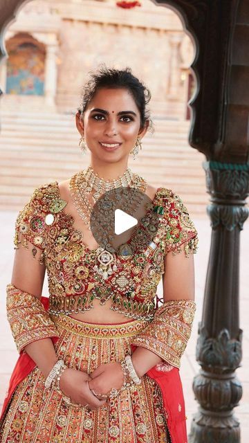 Isha Ambani, Jadau Jewellery, Vogue India, Vogue Fashion, Saree Wedding, Blouse Designs, Behind The Scenes, Look At, Saree