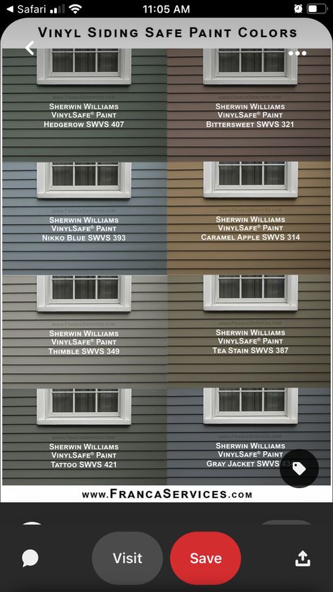 Painting Vinyl Siding, Outside House Paint, Siding Colors For Houses, Exterior House Siding, Gray House Exterior, Vinyl House, House Redesign, Window Color, Painted Vinyl