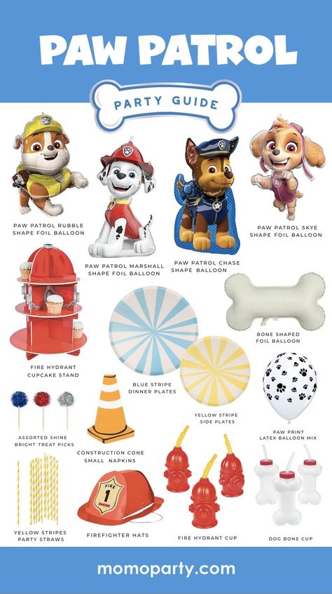 Dog Birthday Table Ideas, Marshall Themed Birthday Party, Marshal Birthday Party, Rubble Paw Patrol Birthday Party Ideas, Paw Patrol Party Table Ideas, 4th Birthday Party For Boys Paw Patrol, Muted Paw Patrol Party, Paw Patrol Birthday Theme For Boys, Minimal Paw Patrol Party