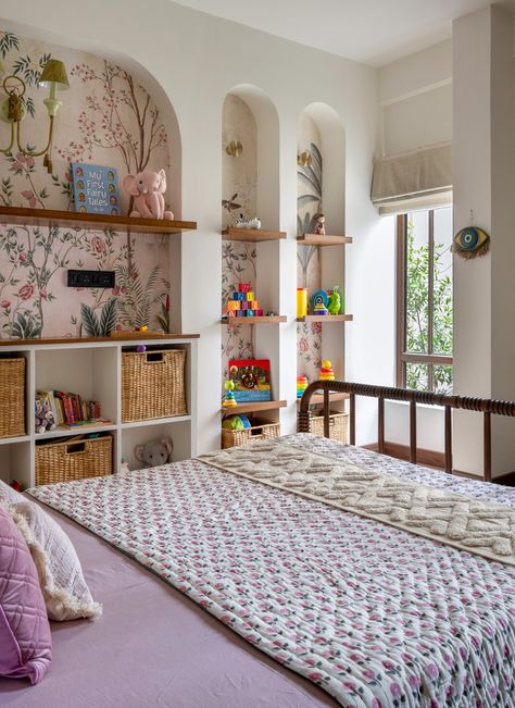 Inside a Bengaluru home that feels like a heritage bungalow | Architectural Digest India Shoujo Life, Bright Kids Room, Beautiful Bed Designs, Indian Room, Indian Room Decor, Indian Bedroom Decor, Indian Bedroom, India Home Decor, Bed Design Modern