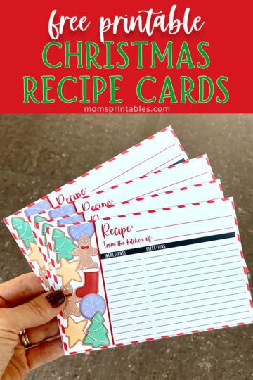 Free Printable Christmas Recipe Cards, Christmas Recipe Cards Printable Free, Cute Recipe Cards, Holiday Recipe Card, Christmas Cookie Exchange Recipes, Christmas Recipe Cards, Recipe Cards Printable Free, Recipe Card Template, Cookie Exchange Recipes