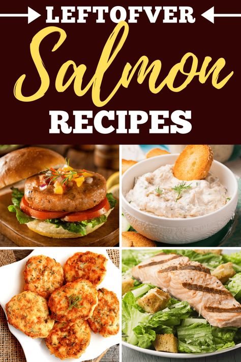 Looking for leftover salmon recipes so you don't waste this delicious fish? From cakes to pasta to dip, there are plenty of ways to use up leftover salmon! Salmon And Pasta Recipes, Salmon And Pasta, Leftover Salmon Recipes, Leftover Steak Recipes, Pasta Salad Salmon, Leftover Salmon, Leftover Steak, Prawn Recipes, Salmon Cakes