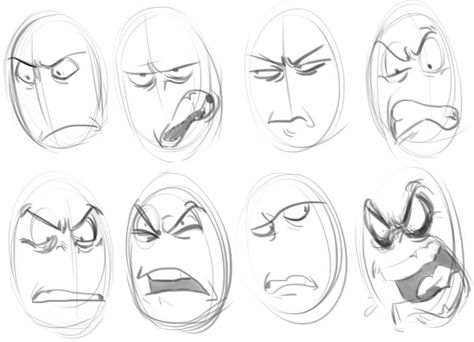 Drawing Face Expressions Cartoon, Exadurated Facial Expressions, Excited Expression Drawing Reference, Intense Emotions Drawing, Dynamic Expressions Reference, Scared Facial Expression Drawing, Shock Expression Drawing, Cartoon Expression Reference, How To Draw A Smirk