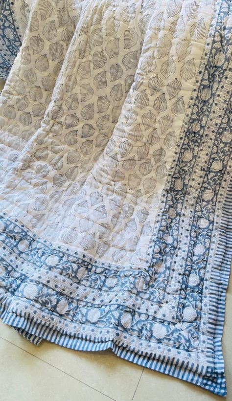 Soft Quilt, Boho Quilt, Bedroom Quilts, Block Print Quilt, Queen Size Quilt, Lightweight Quilt, Hand Block Print, Reversible Quilt, Handmade Blanket